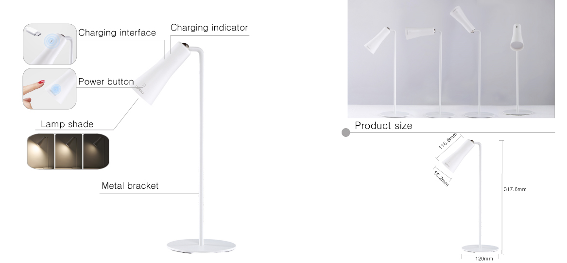 Professional Geometry LED Table Lamp design